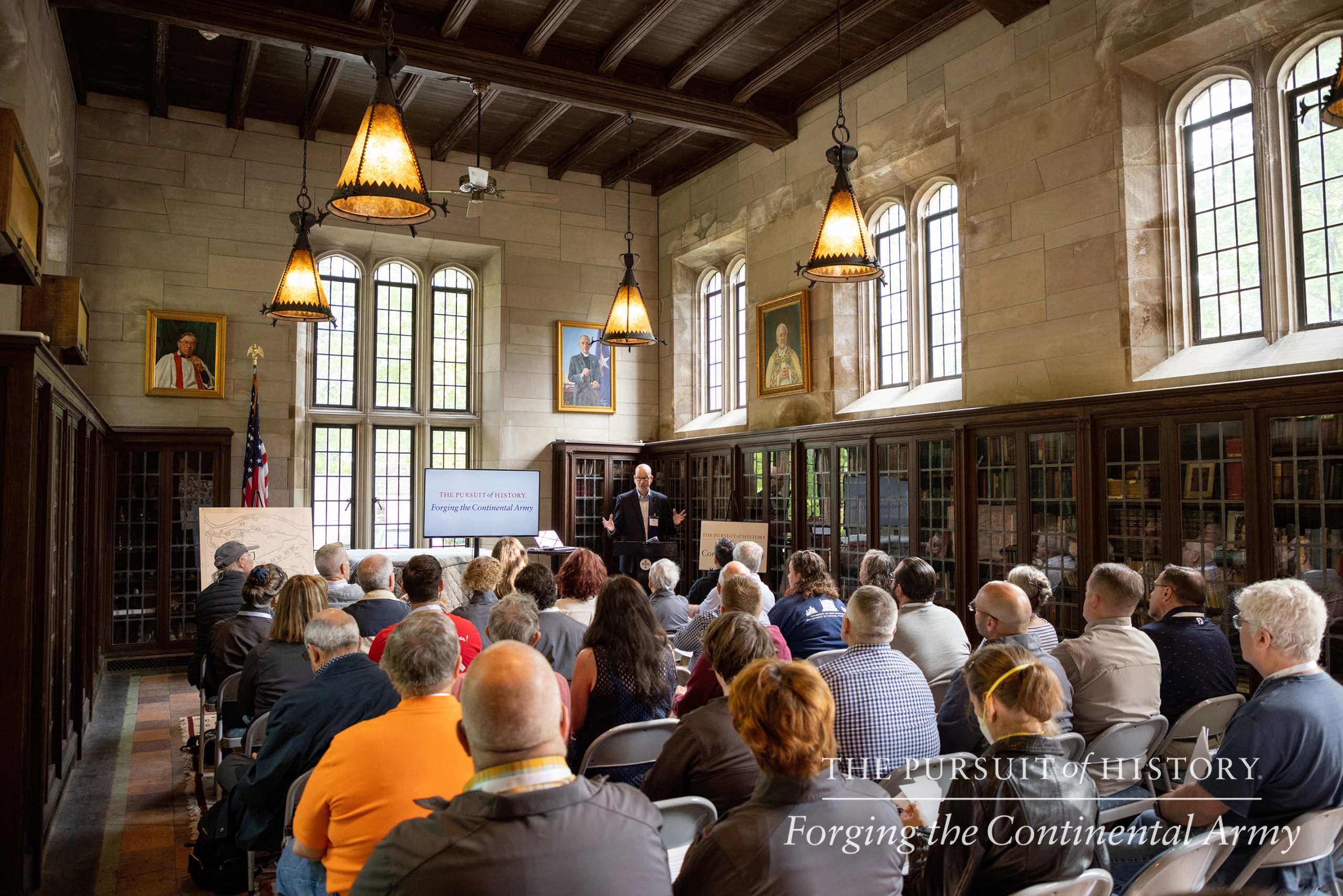 Mark R. Thompson, Executive Director, Washington Memorial Heritage at The Pursuit of History—Forging the Continental Army (19 May), Valley Forge National Historical Park (photo by Joe Tacynec)
