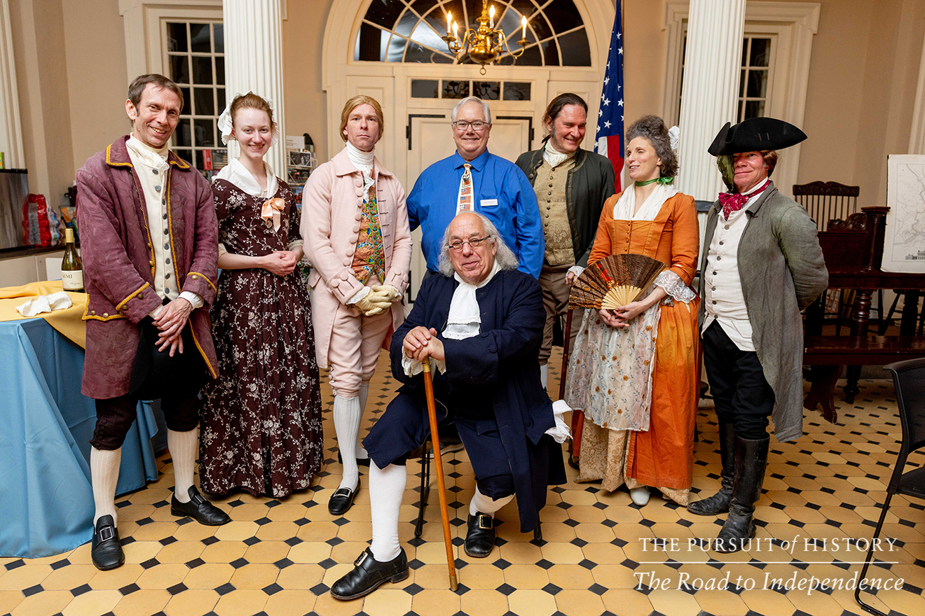 Dinner with the Founders (History at Play) at Carpenters’ Hall; The Pursuit of History—The Road to Independence, Spring 2026 (photo by Joe Tacynec)-005