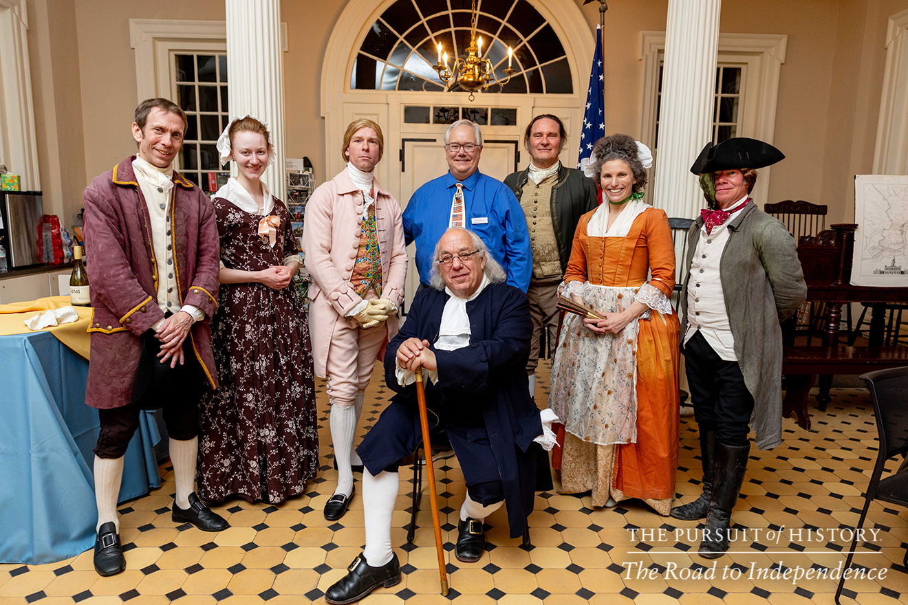 Dinner with the Founders (History at Play) at Carpenters’ Hall; The Pursuit of History—The Road to Independence, Spring 2026 (photo by Joe Tacynec)-006