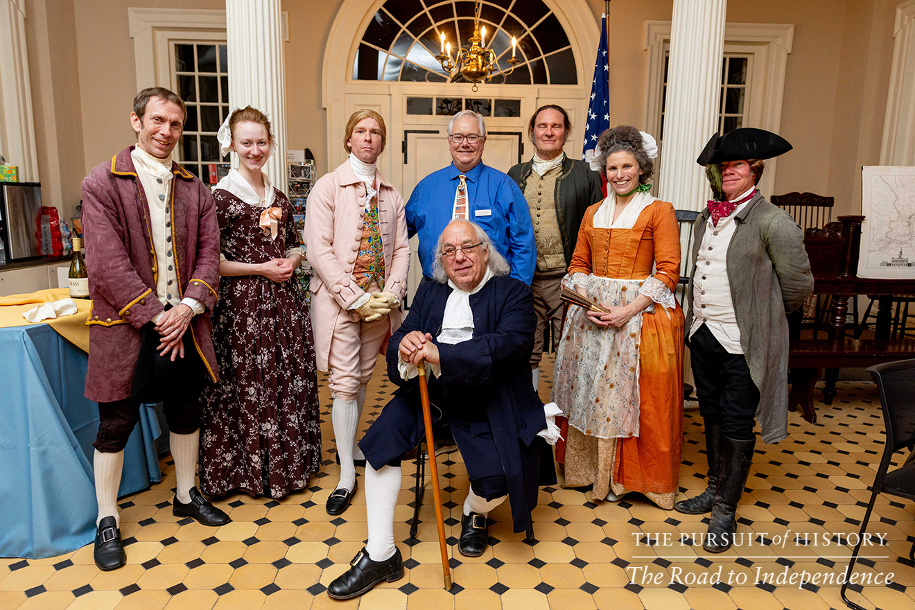 Dinner with the Founders (History at Play) at Carpenters’ Hall; The Pursuit of History—The Road to Independence, Spring 2026 (photo by Joe Tacynec)-007