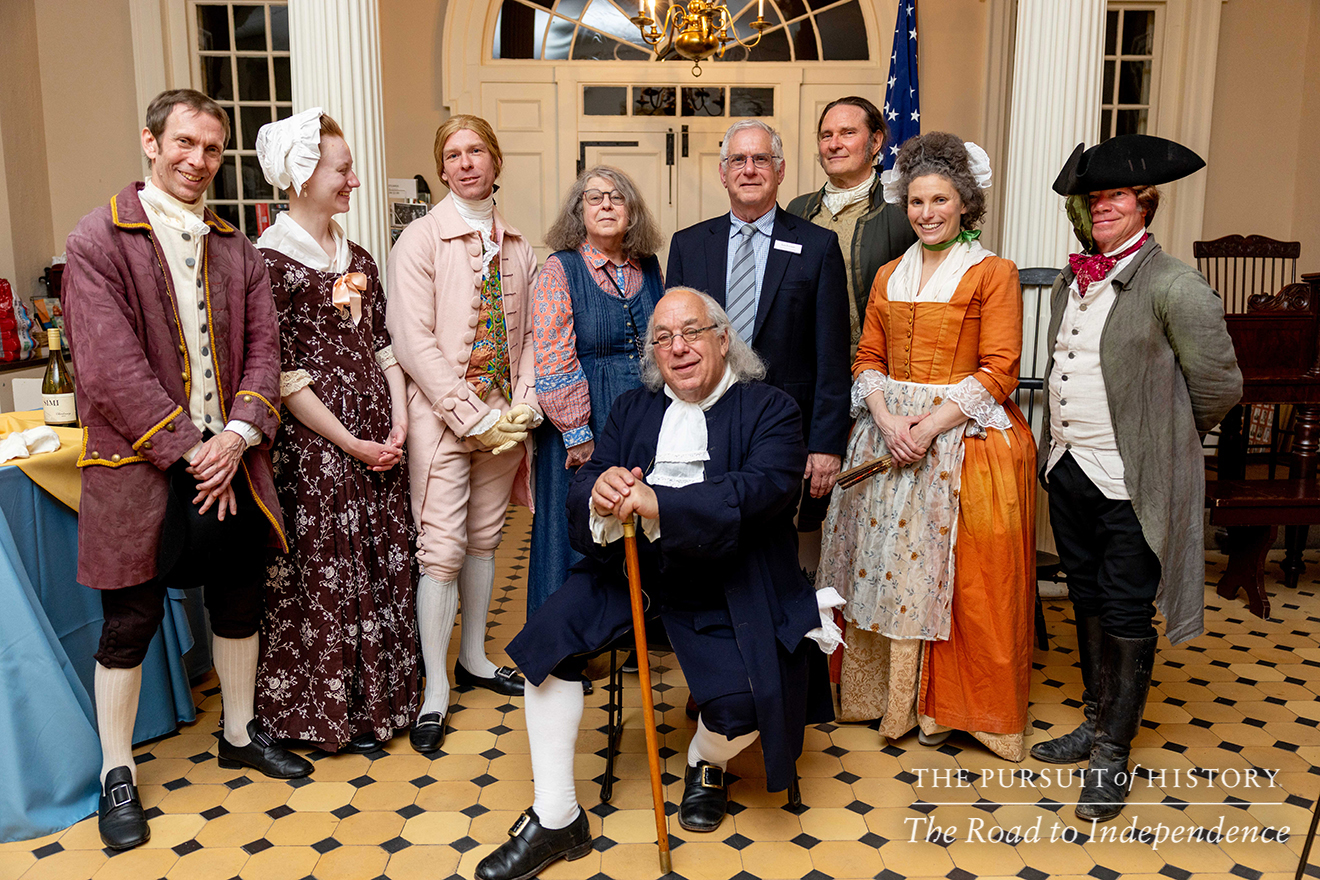 Dinner with the Founders (History at Play) at Carpenters’ Hall; The Pursuit of History—The Road to Independence, Spring 2026 (photo by Joe Tacynec)-008