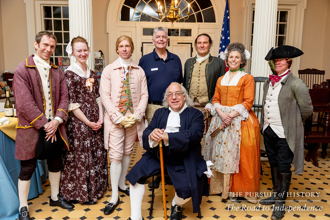 Dinner with the Founders (History at Play) at Carpenters’ Hall; The Pursuit of History—The Road to Independence, Spring 2026 (photo by Joe Tacynec)-009