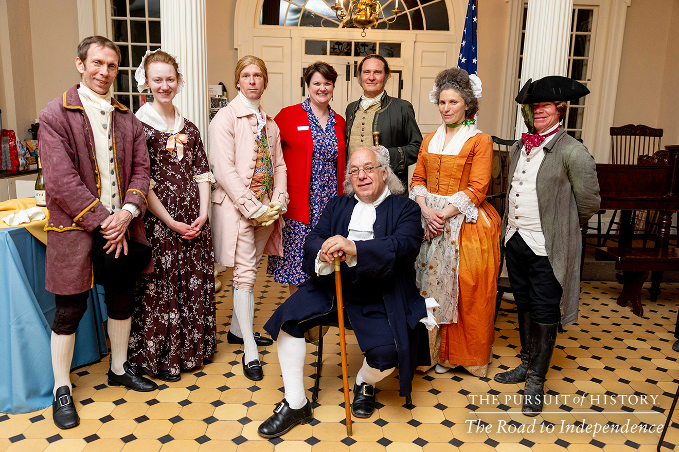 Dinner with the Founders (History at Play) at Carpenters’ Hall; The Pursuit of History—The Road to Independence, Spring 2026 (photo by Joe Tacynec)-014