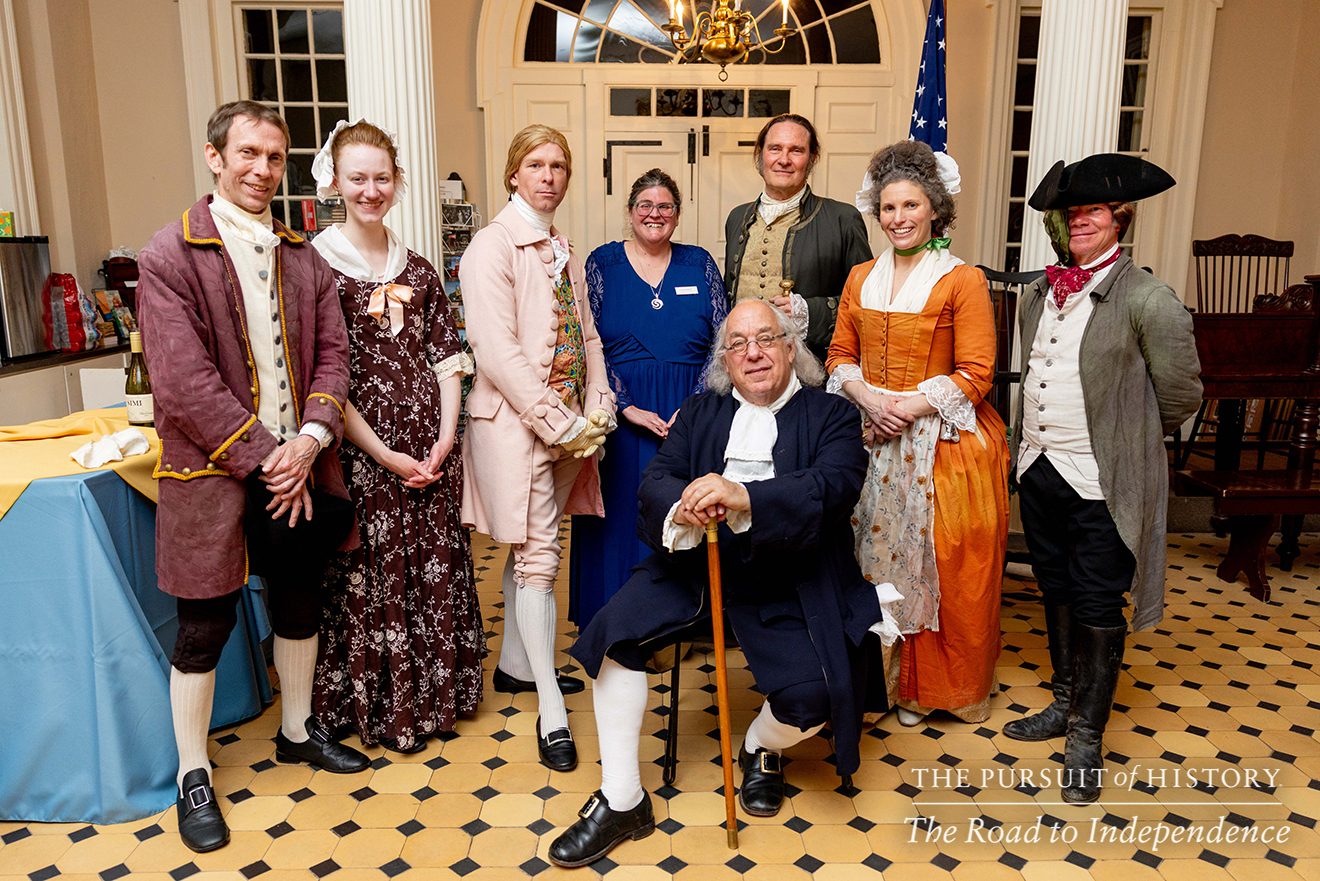 Dinner with the Founders (History at Play) at Carpenters’ Hall; The Pursuit of History—The Road to Independence, Spring 2026 (photo by Joe Tacynec)-016