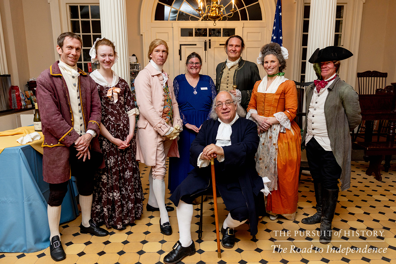 Dinner with the Founders (History at Play) at Carpenters’ Hall; The Pursuit of History—The Road to Independence, Spring 2026 (photo by Joe Tacynec)-017