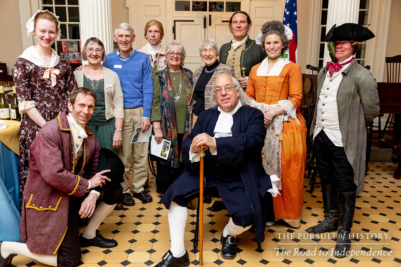 Dinner with the Founders (History at Play) at Carpenters’ Hall; The Pursuit of History—The Road to Independence, Spring 2026 (photo by Joe Tacynec)-018