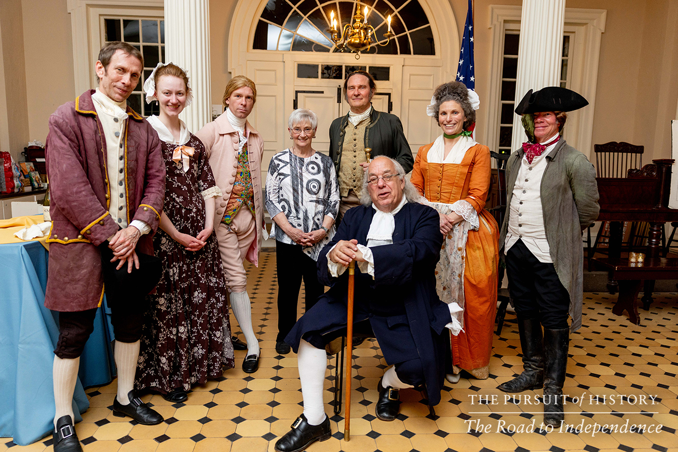 Dinner with the Founders (History at Play) at Carpenters’ Hall; The Pursuit of History—The Road to Independence, Spring 2026 (photo by Joe Tacynec)-021
