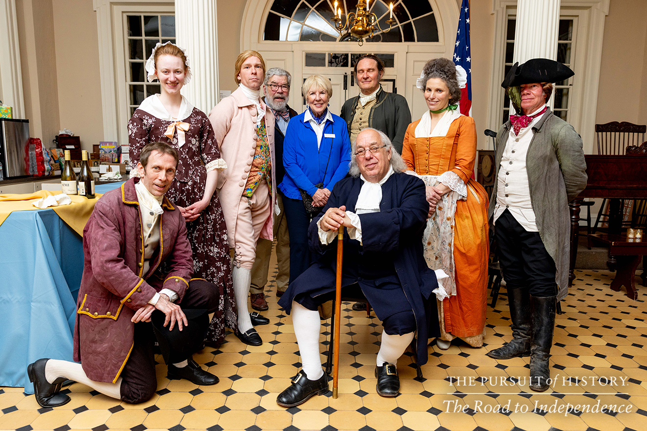 Dinner with the Founders (History at Play) at Carpenters’ Hall; The Pursuit of History—The Road to Independence, Spring 2026 (photo by Joe Tacynec)-023