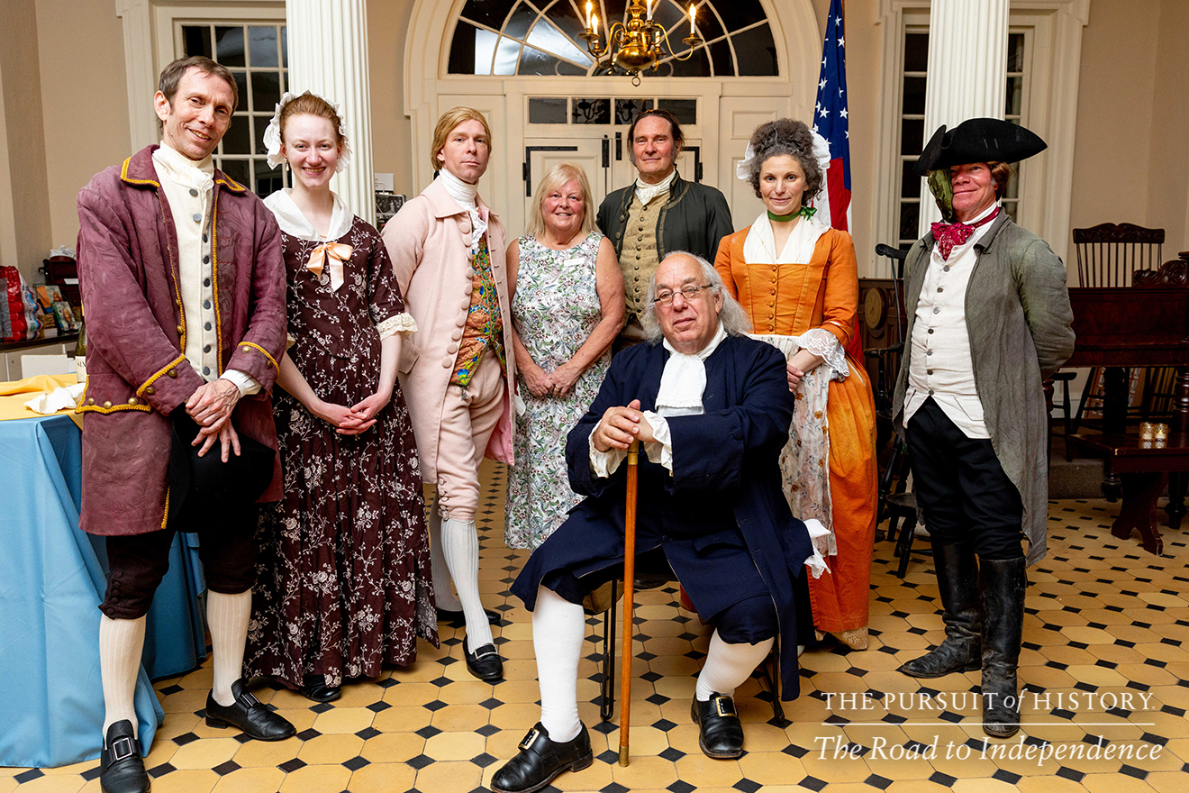 Dinner with the Founders (History at Play) at Carpenters’ Hall; The Pursuit of History—The Road to Independence, Spring 2026 (photo by Joe Tacynec)-024