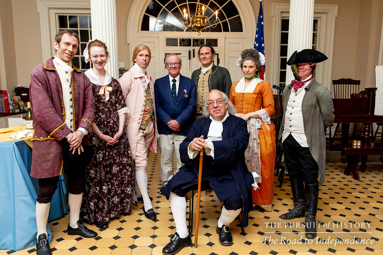 Dinner with the Founders (History at Play) at Carpenters’ Hall; The Pursuit of History—The Road to Independence, Spring 2026 (photo by Joe Tacynec)-025