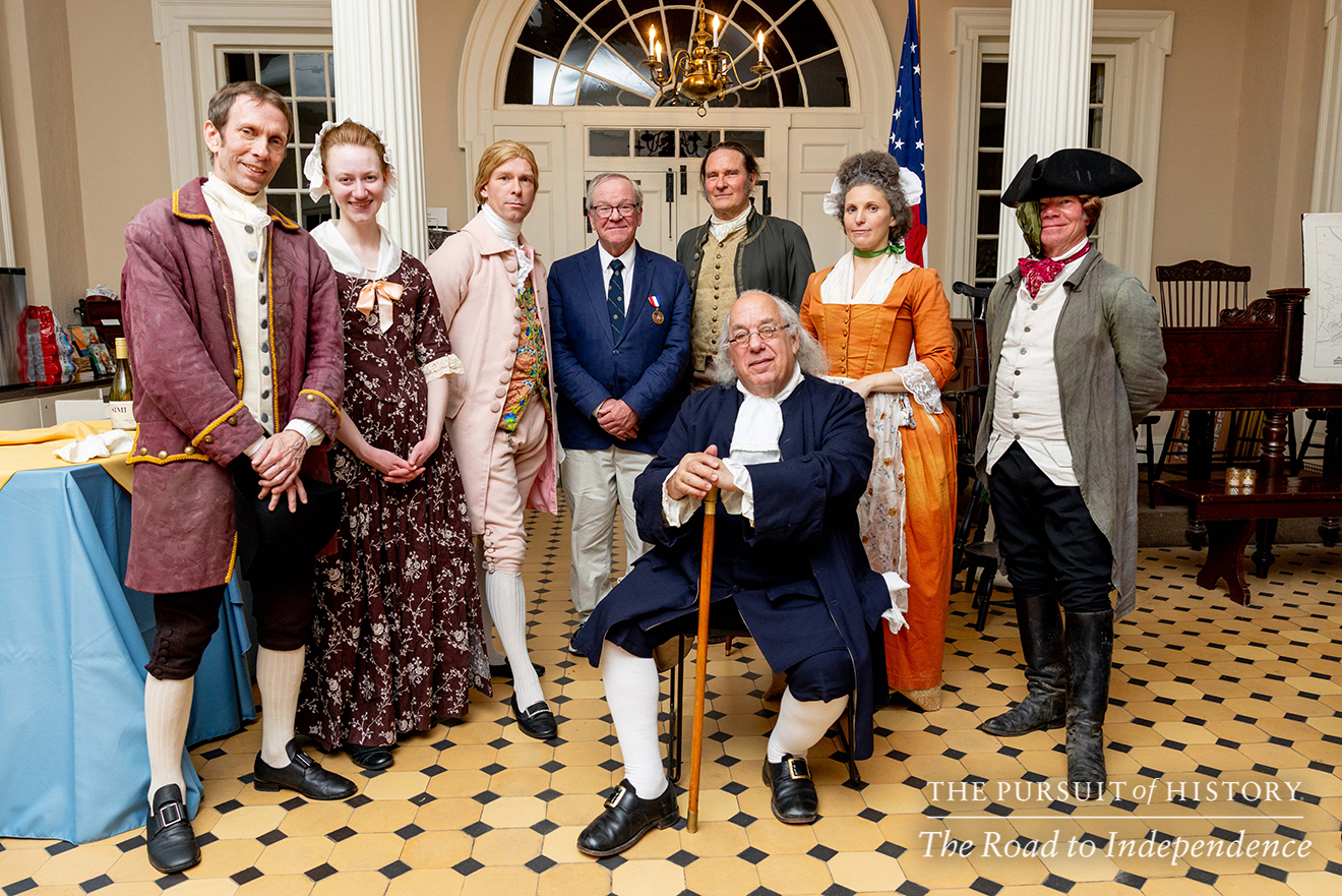 Dinner with the Founders (History at Play) at Carpenters’ Hall; The Pursuit of History—The Road to Independence, Spring 2026 (photo by Joe Tacynec)-026