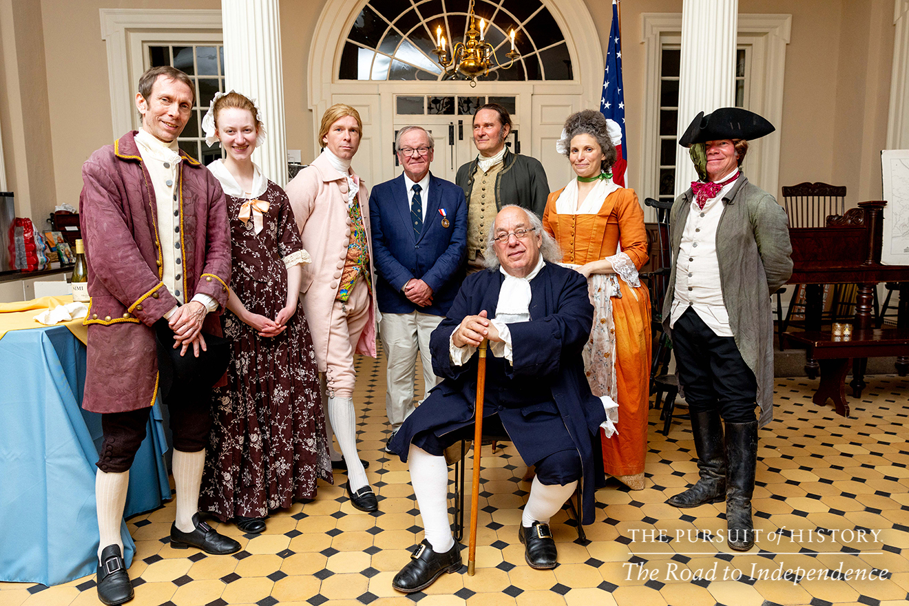 Dinner with the Founders (History at Play) at Carpenters’ Hall; The Pursuit of History—The Road to Independence, Spring 2026 (photo by Joe Tacynec)-027