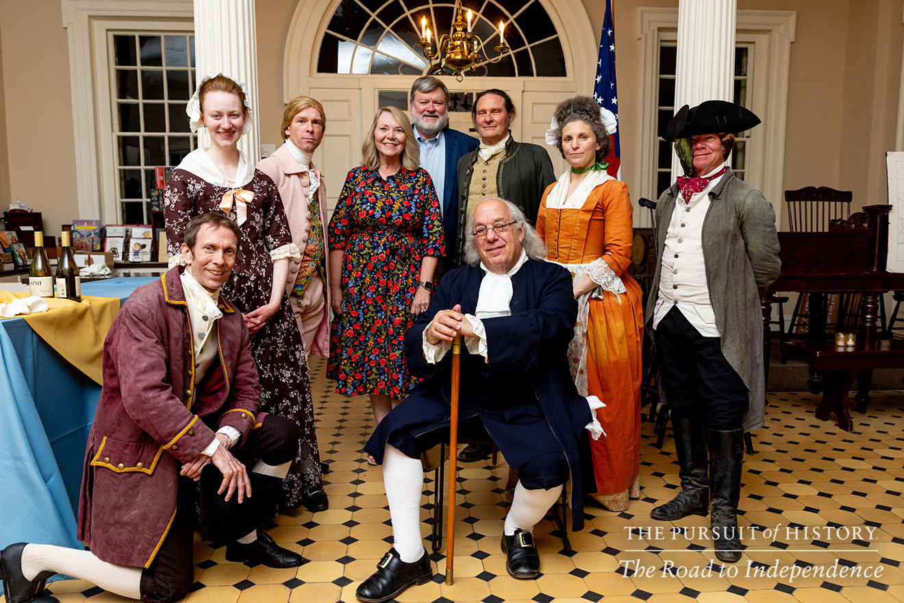 Dinner with the Founders (History at Play) at Carpenters’ Hall; The Pursuit of History—The Road to Independence, Spring 2026 (photo by Joe Tacynec)-028