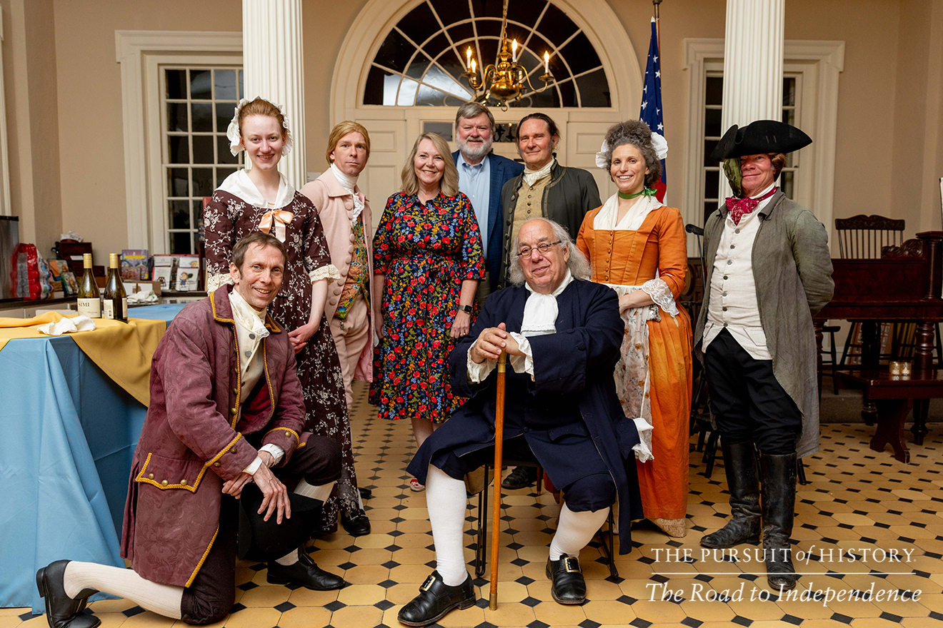 Dinner with the Founders (History at Play) at Carpenters’ Hall; The Pursuit of History—The Road to Independence, Spring 2026 (photo by Joe Tacynec)-030