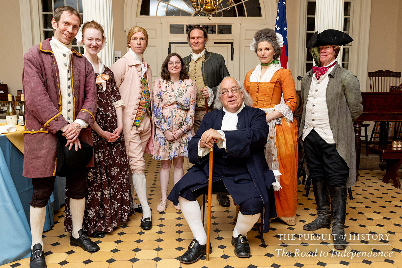 Dinner with the Founders (History at Play) at Carpenters’ Hall; The Pursuit of History—The Road to Independence, Spring 2026 (photo by Joe Tacynec)-033