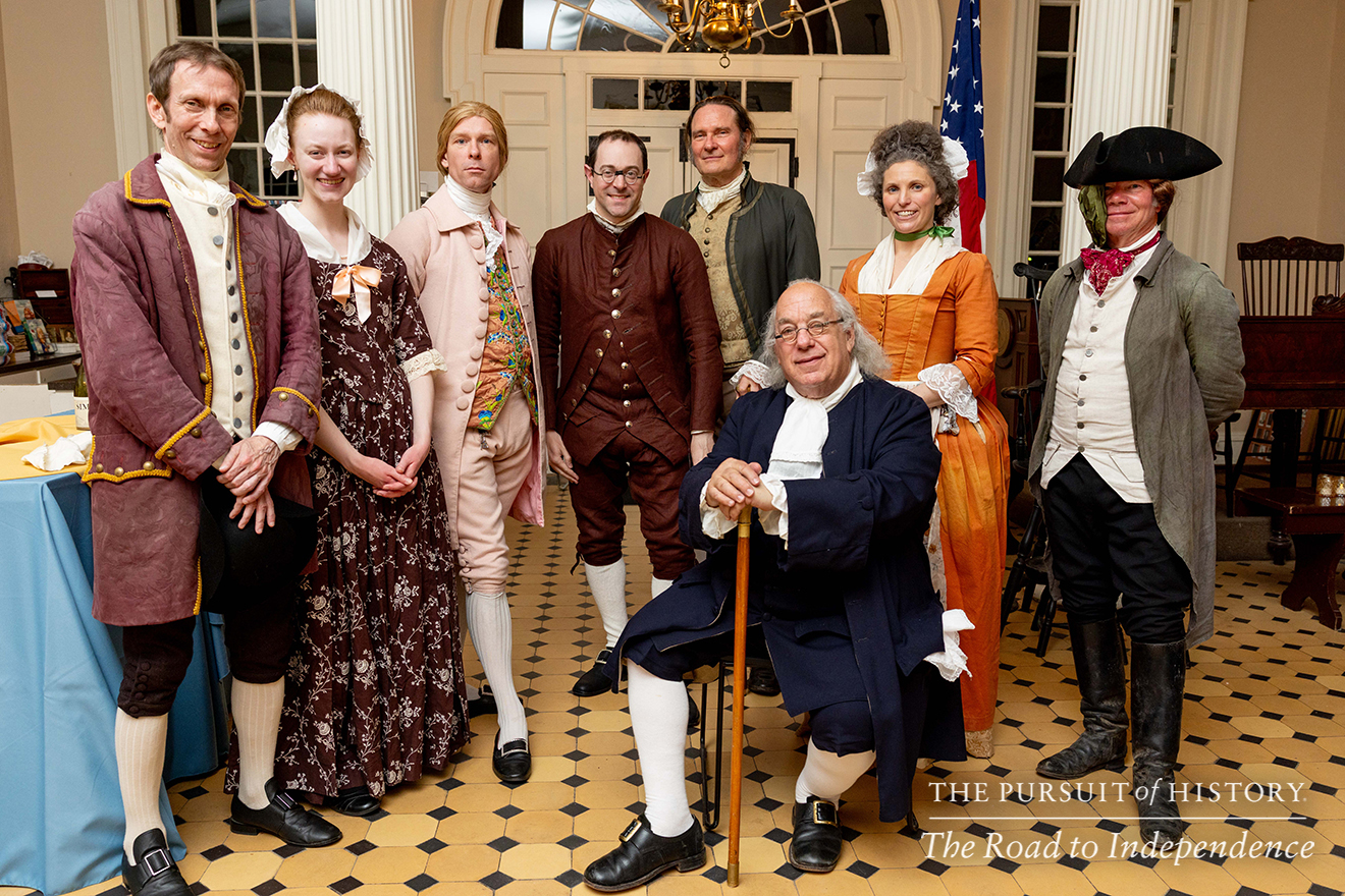 Dinner with the Founders (History at Play) at Carpenters’ Hall; The Pursuit of History—The Road to Independence, Spring 2026 (photo by Joe Tacynec)-036