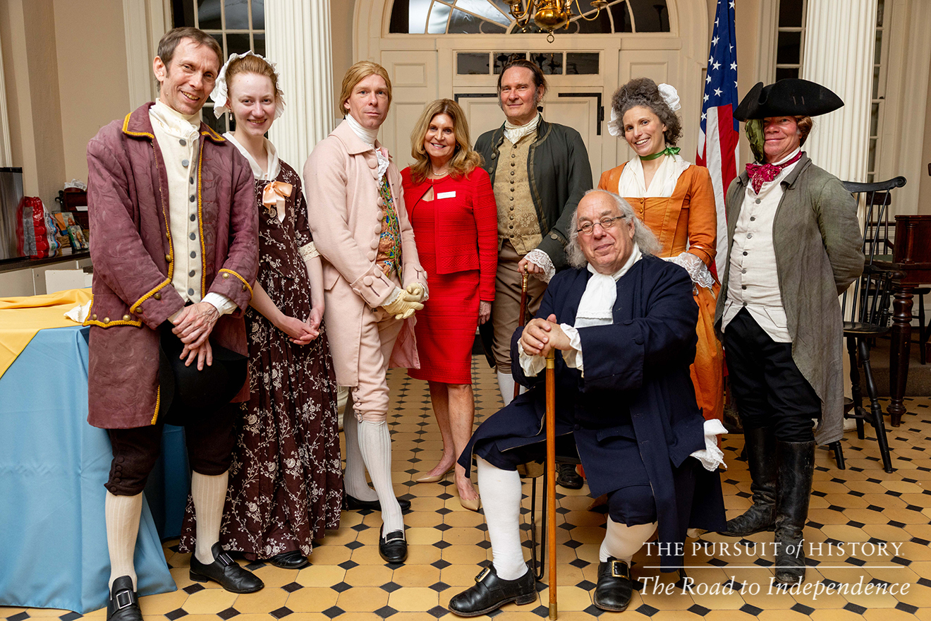 Dinner with the Founders (History at Play) at Carpenters’ Hall; The Pursuit of History—The Road to Independence, Spring 2026 (photo by Joe Tacynec)-037