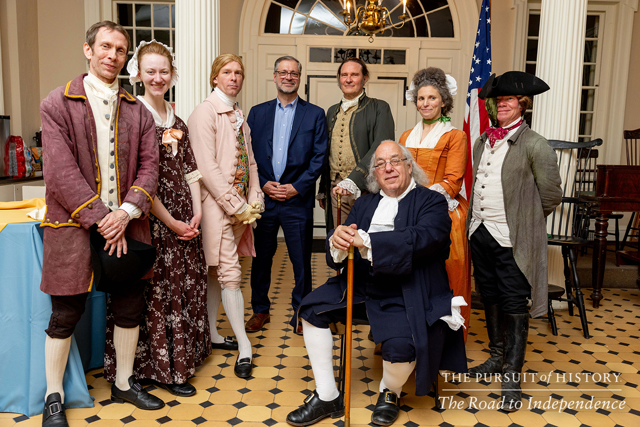 Dinner with the Founders (History at Play) at Carpenters’ Hall; The Pursuit of History—The Road to Independence, Spring 2026 (photo by Joe Tacynec)-038
