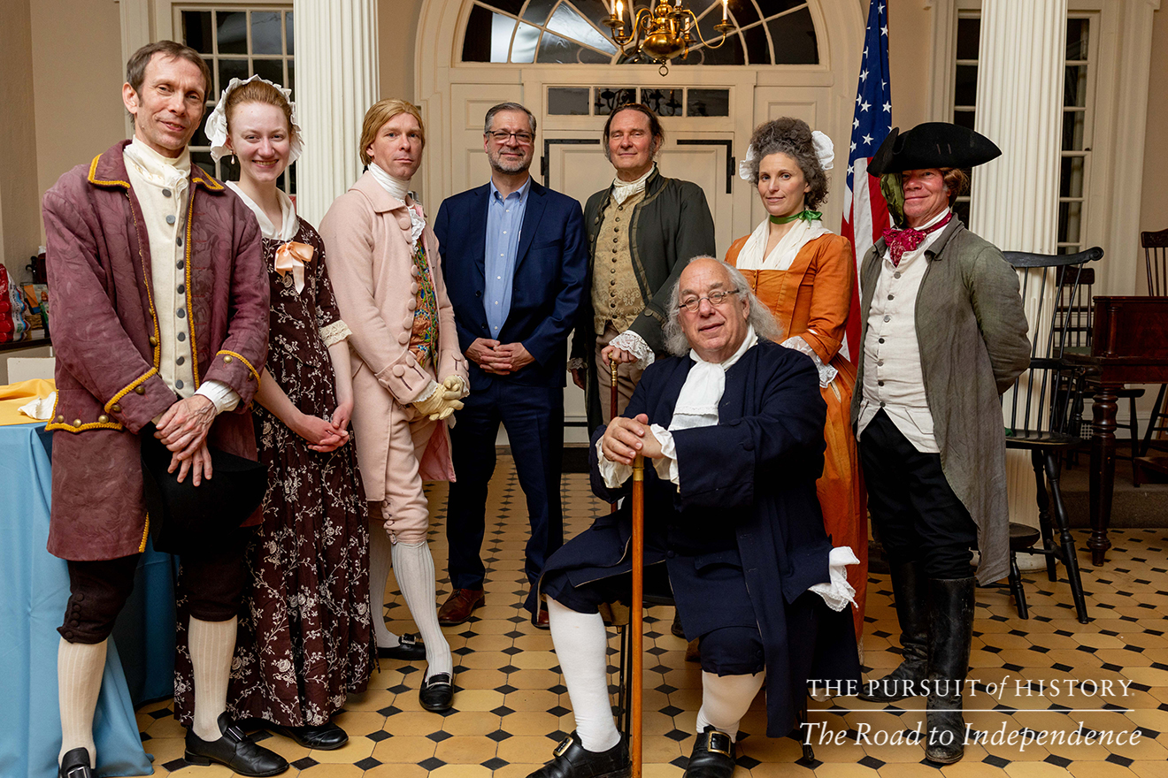Dinner with the Founders (History at Play) at Carpenters’ Hall; The Pursuit of History—The Road to Independence, Spring 2026 (photo by Joe Tacynec)-039