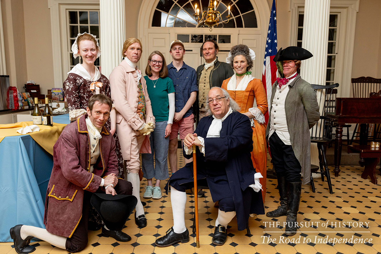 Dinner with the Founders (History at Play) at Carpenters’ Hall; The Pursuit of History—The Road to Independence, Spring 2026 (photo by Joe Tacynec)-041