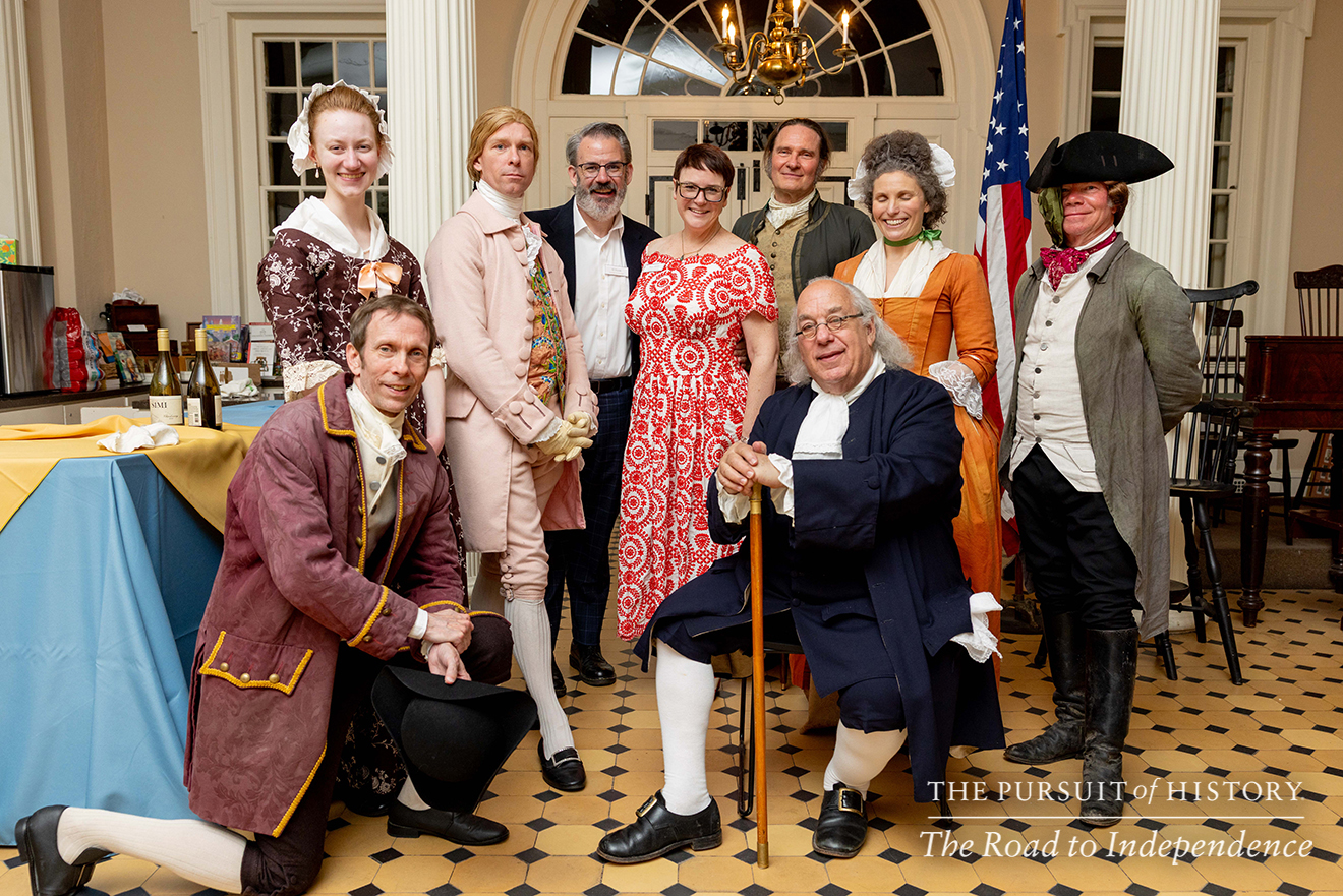 Dinner with the Founders (History at Play) at Carpenters’ Hall; The Pursuit of History—The Road to Independence, Spring 2026 (photo by Joe Tacynec)-043