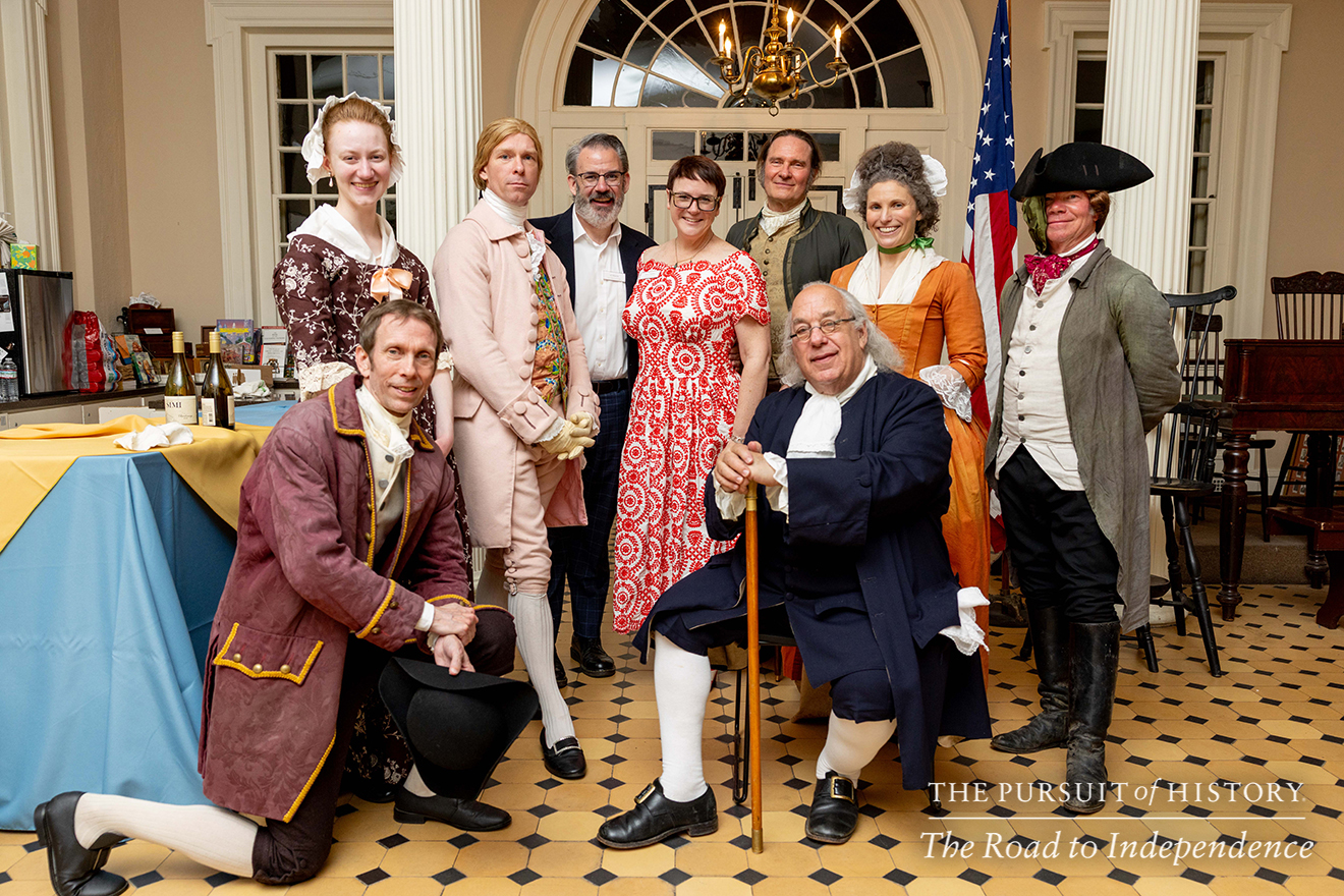 Dinner with the Founders (History at Play) at Carpenters’ Hall; The Pursuit of History—The Road to Independence, Spring 2026 (photo by Joe Tacynec)-044