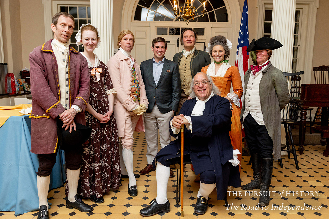 Dinner with the Founders (History at Play) at Carpenters’ Hall; The Pursuit of History—The Road to Independence, Spring 2026 (photo by Joe Tacynec)-045