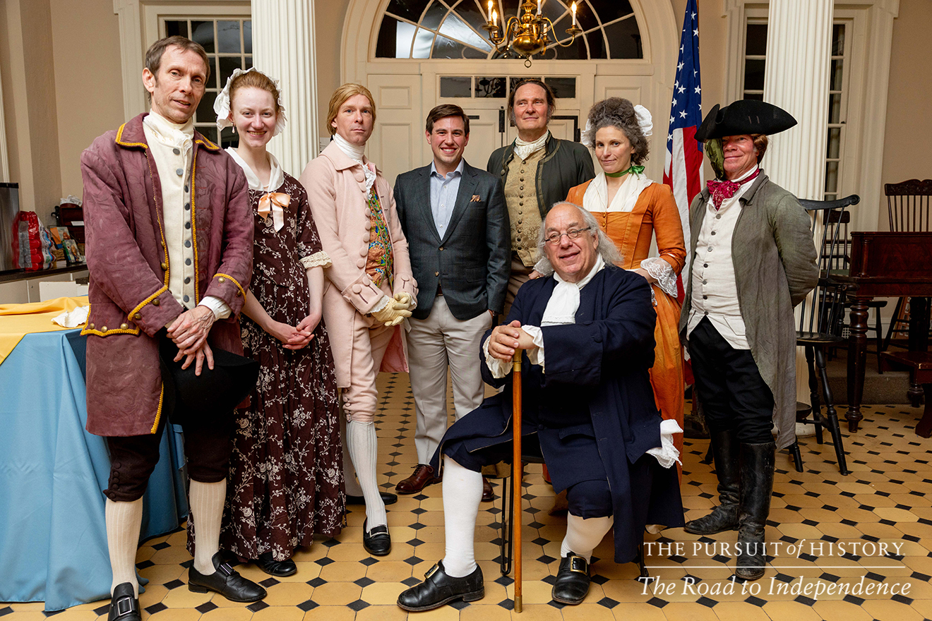 Dinner with the Founders (History at Play) at Carpenters’ Hall; The Pursuit of History—The Road to Independence, Spring 2026 (photo by Joe Tacynec)-046