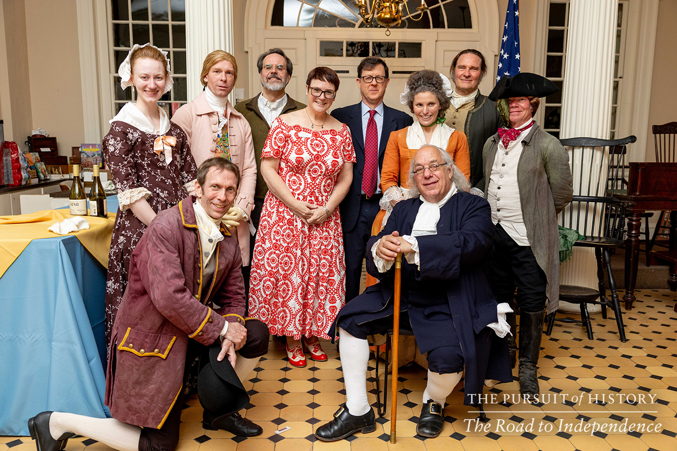 Dinner with the Founders (History at Play) at Carpenters’ Hall; The Pursuit of History—The Road to Independence, Spring 2026 (photo by Joe Tacynec)-047