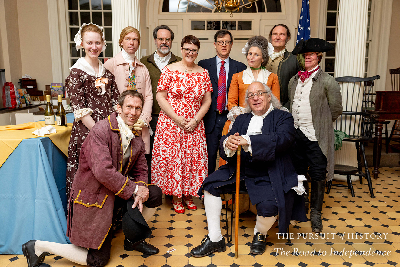 Dinner with the Founders (History at Play) at Carpenters’ Hall; The Pursuit of History—The Road to Independence, Spring 2026 (photo by Joe Tacynec)-049