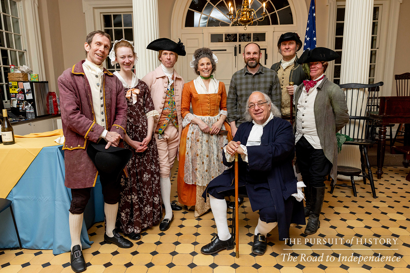 Dinner with the Founders (History at Play) at Carpenters’ Hall; The Pursuit of History—The Road to Independence, Spring 2026 (photo by Joe Tacynec)-050