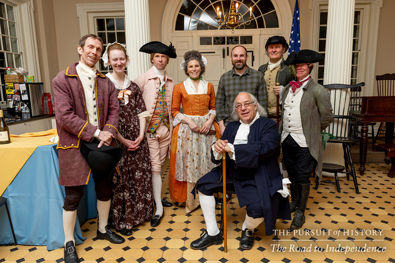 Dinner with the Founders (History at Play) at Carpenters’ Hall; The Pursuit of History—The Road to Independence, Spring 2026 (photo by Joe Tacynec)-051