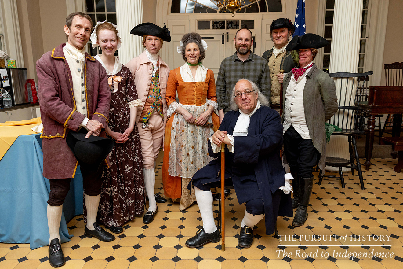 Dinner with the Founders (History at Play) at Carpenters’ Hall; The Pursuit of History—The Road to Independence, Spring 2026 (photo by Joe Tacynec)-052