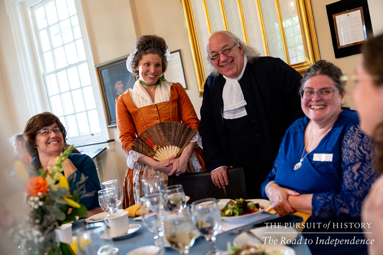 Dinner with the Founders at Carpenters’ Hall; The Pursuit of History—The Road to Independence, Spring 2026 (photo by Joe Tacynec)-418