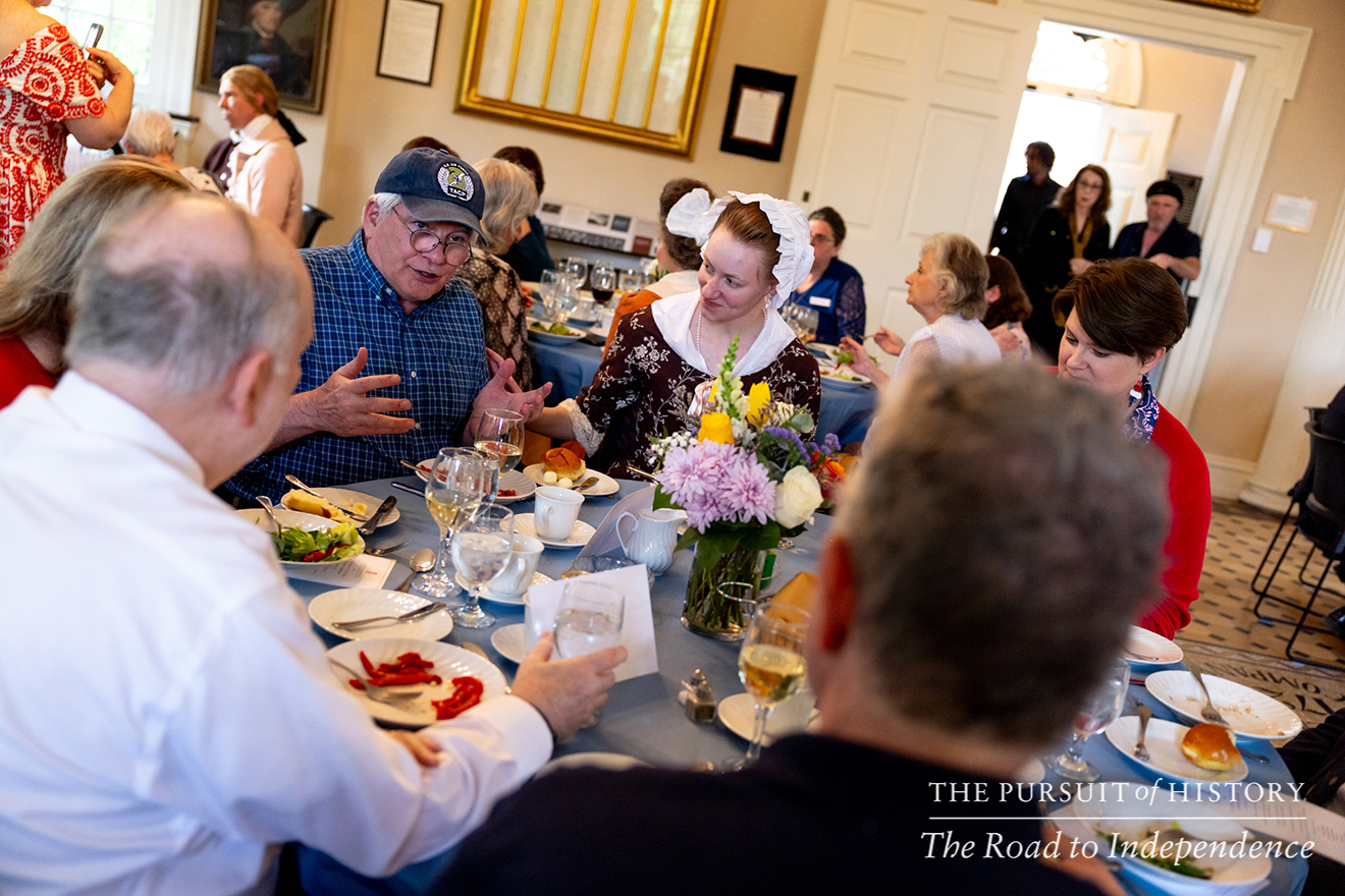 Dinner with the Founders at Carpenters’ Hall; The Pursuit of History—The Road to Independence, Spring 2026 (photo by Joe Tacynec)-422