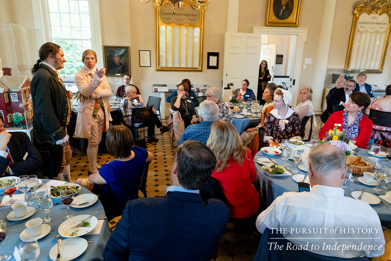 Dinner with the Founders at Carpenters’ Hall; The Pursuit of History—The Road to Independence, Spring 2026 (photo by Joe Tacynec)-432