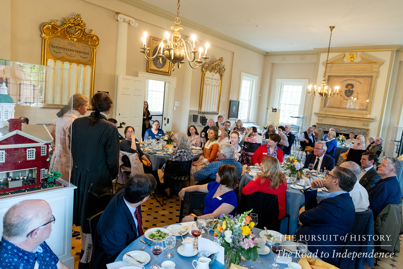 Dinner with the Founders at Carpenters’ Hall; The Pursuit of History—The Road to Independence, Spring 2026 (photo by Joe Tacynec)-434