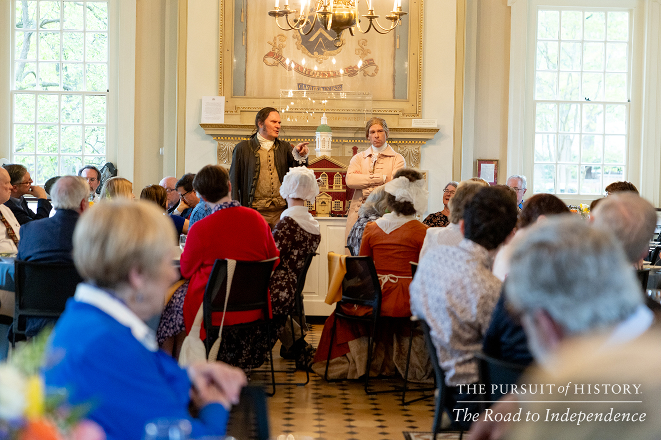 Dinner with the Founders at Carpenters’ Hall; The Pursuit of History—The Road to Independence, Spring 2026 (photo by Joe Tacynec)-435