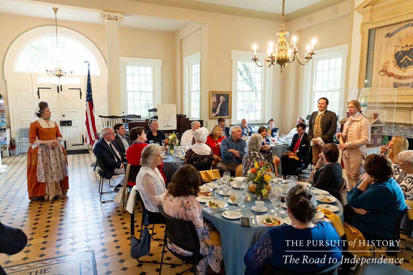 Dinner with the Founders at Carpenters’ Hall; The Pursuit of History—The Road to Independence, Spring 2026 (photo by Joe Tacynec)-438