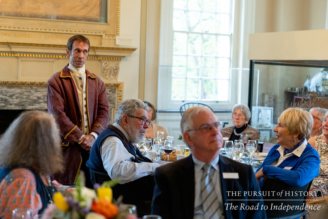 Dinner with the Founders at Carpenters’ Hall; The Pursuit of History—The Road to Independence, Spring 2026 (photo by Joe Tacynec)-441