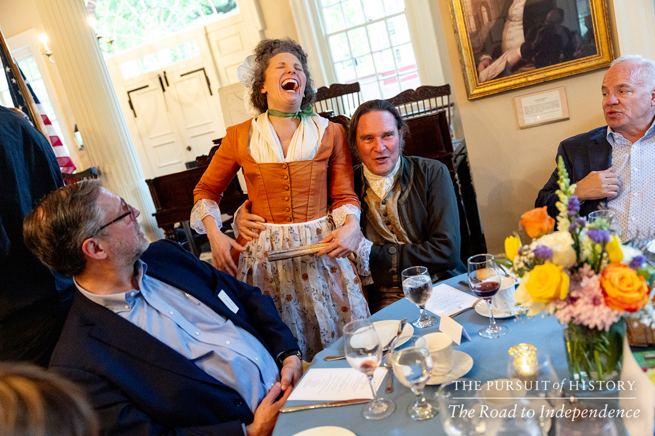 Dinner with the Founders at Carpenters’ Hall; The Pursuit of History—The Road to Independence, Spring 2026 (photo by Joe Tacynec)-459