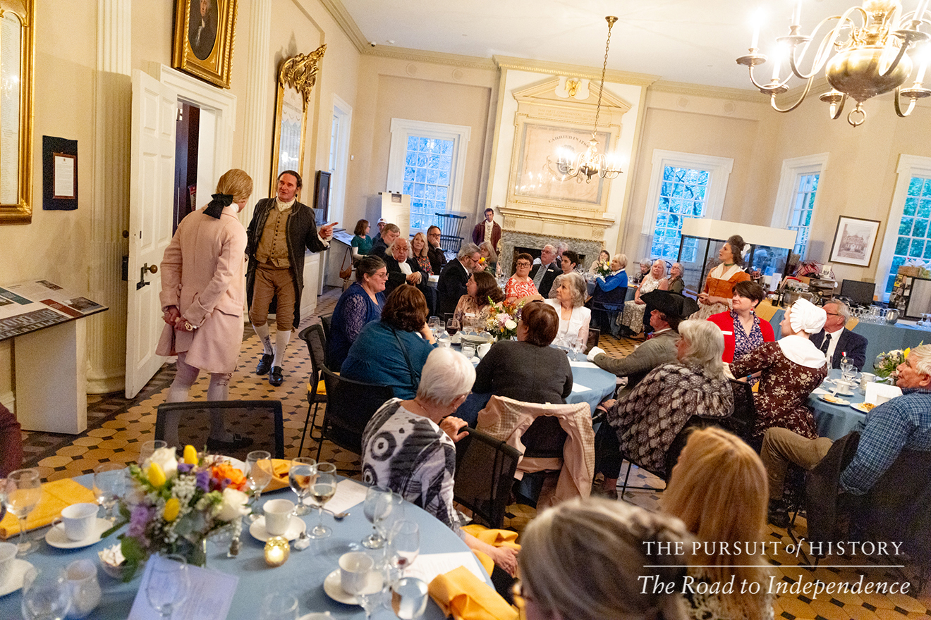 Dinner with the Founders at Carpenters’ Hall; The Pursuit of History—The Road to Independence, Spring 2026 (photo by Joe Tacynec)-471