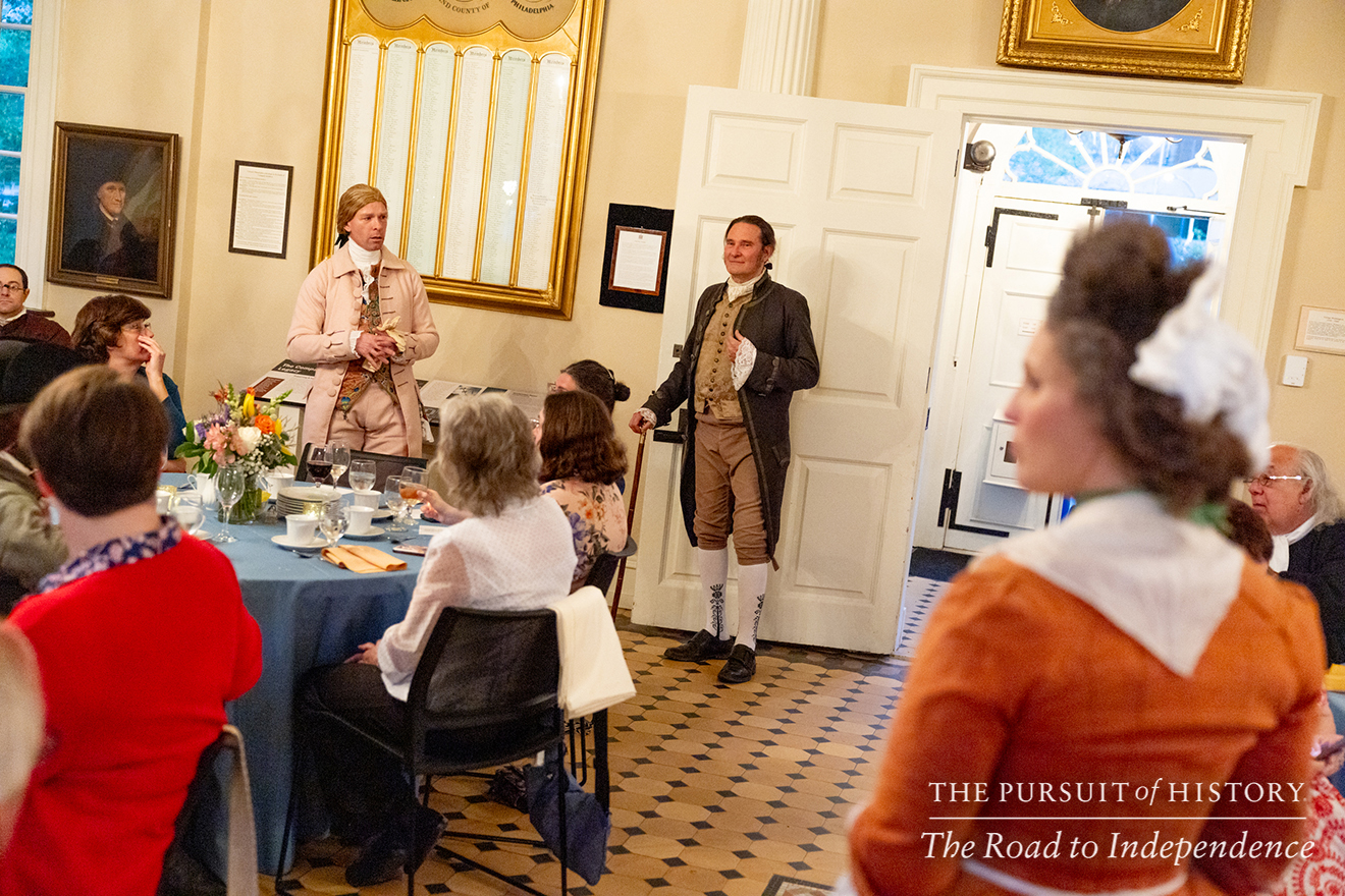Dinner with the Founders at Carpenters’ Hall; The Pursuit of History—The Road to Independence, Spring 2026 (photo by Joe Tacynec)-473