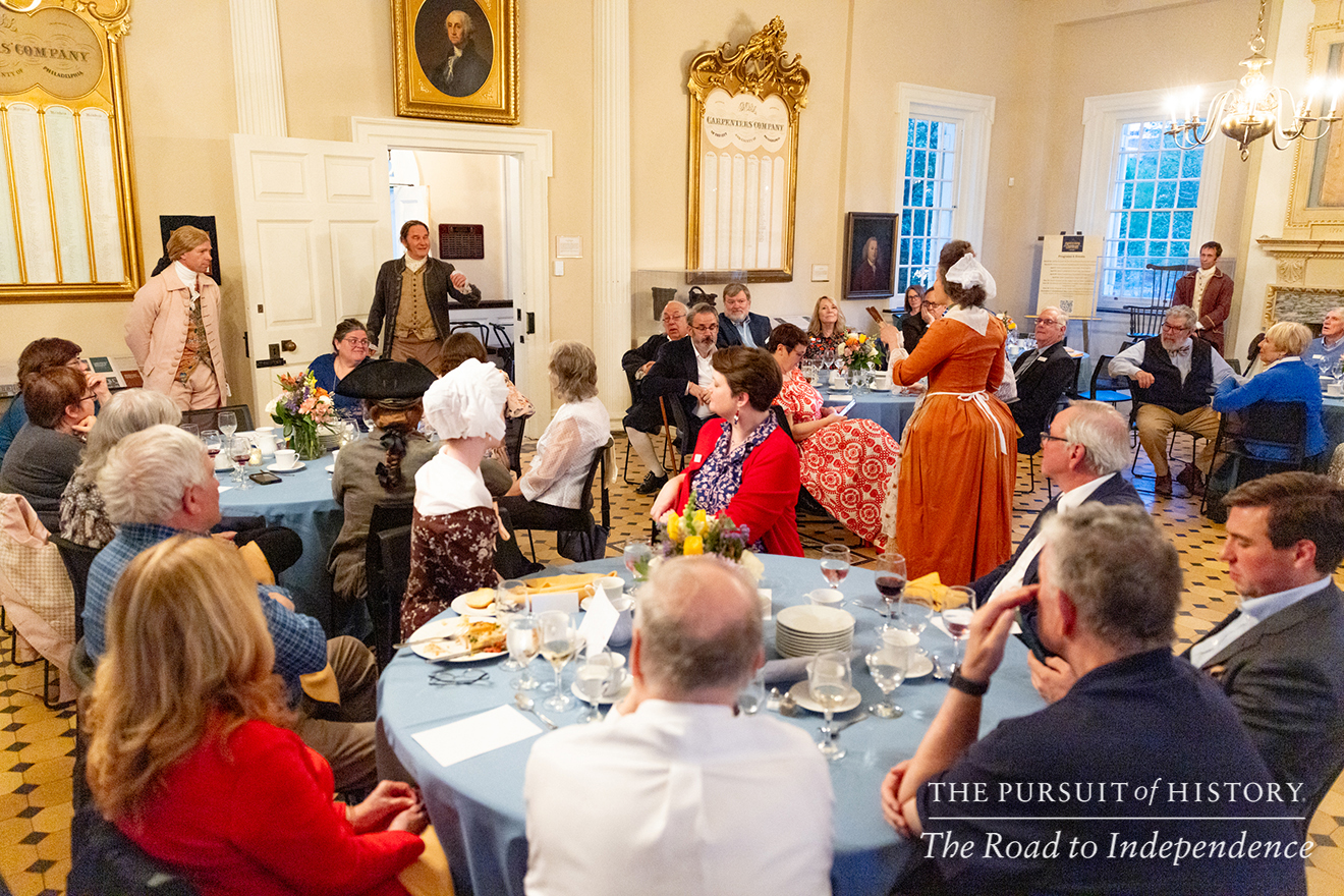 Dinner with the Founders at Carpenters’ Hall; The Pursuit of History—The Road to Independence, Spring 2026 (photo by Joe Tacynec)-477