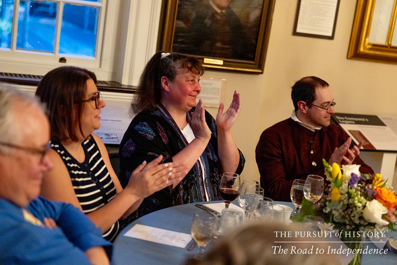 Dinner with the Founders at Carpenters’ Hall; The Pursuit of History—The Road to Independence, Spring 2026 (photo by Joe Tacynec)-479