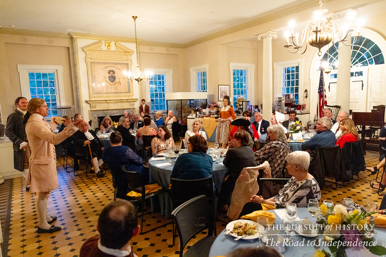 Dinner with the Founders at Carpenters’ Hall; The Pursuit of History—The Road to Independence, Spring 2026 (photo by Joe Tacynec)-480