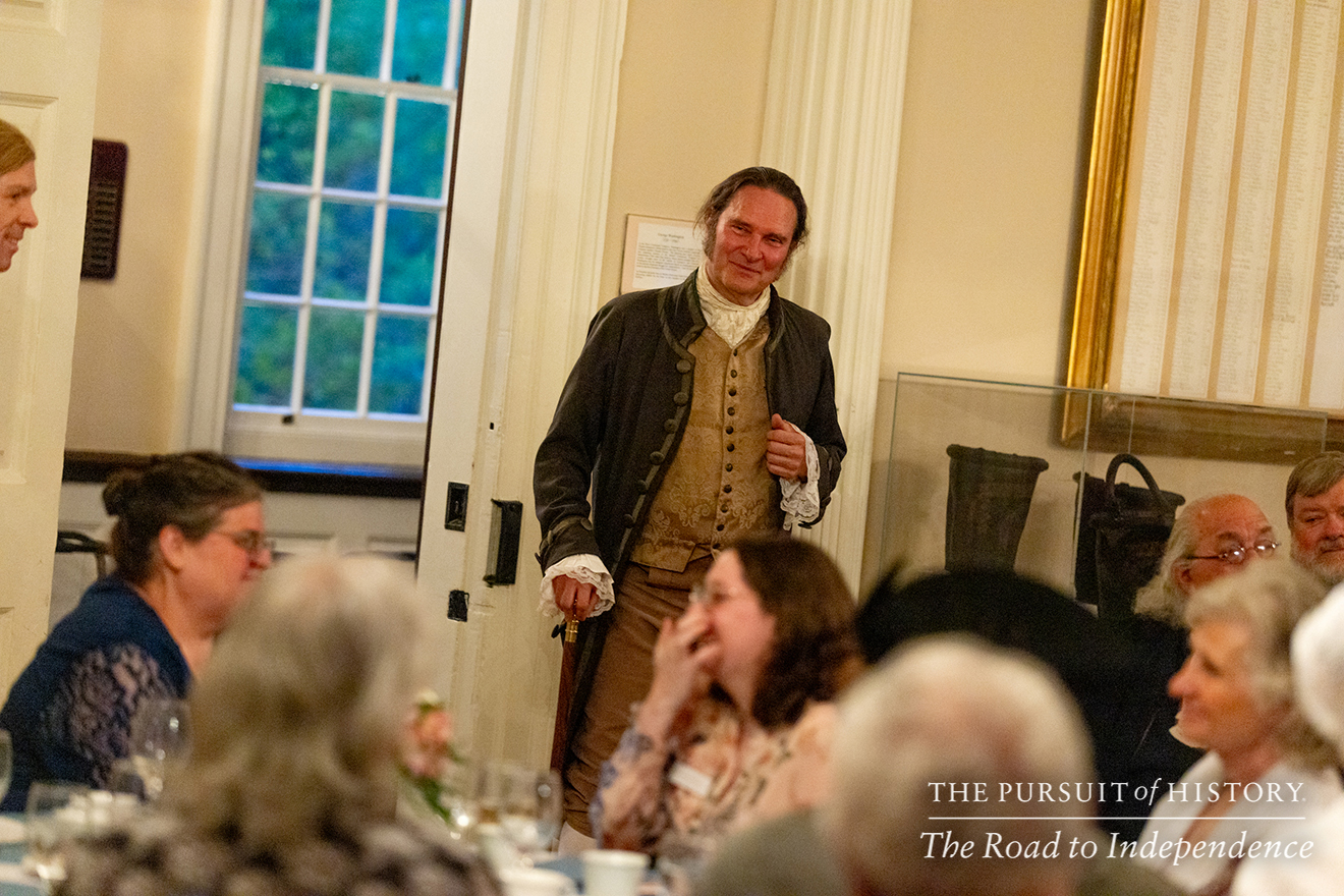 Dinner with the Founders at Carpenters’ Hall; The Pursuit of History—The Road to Independence, Spring 2026 (photo by Joe Tacynec)-487