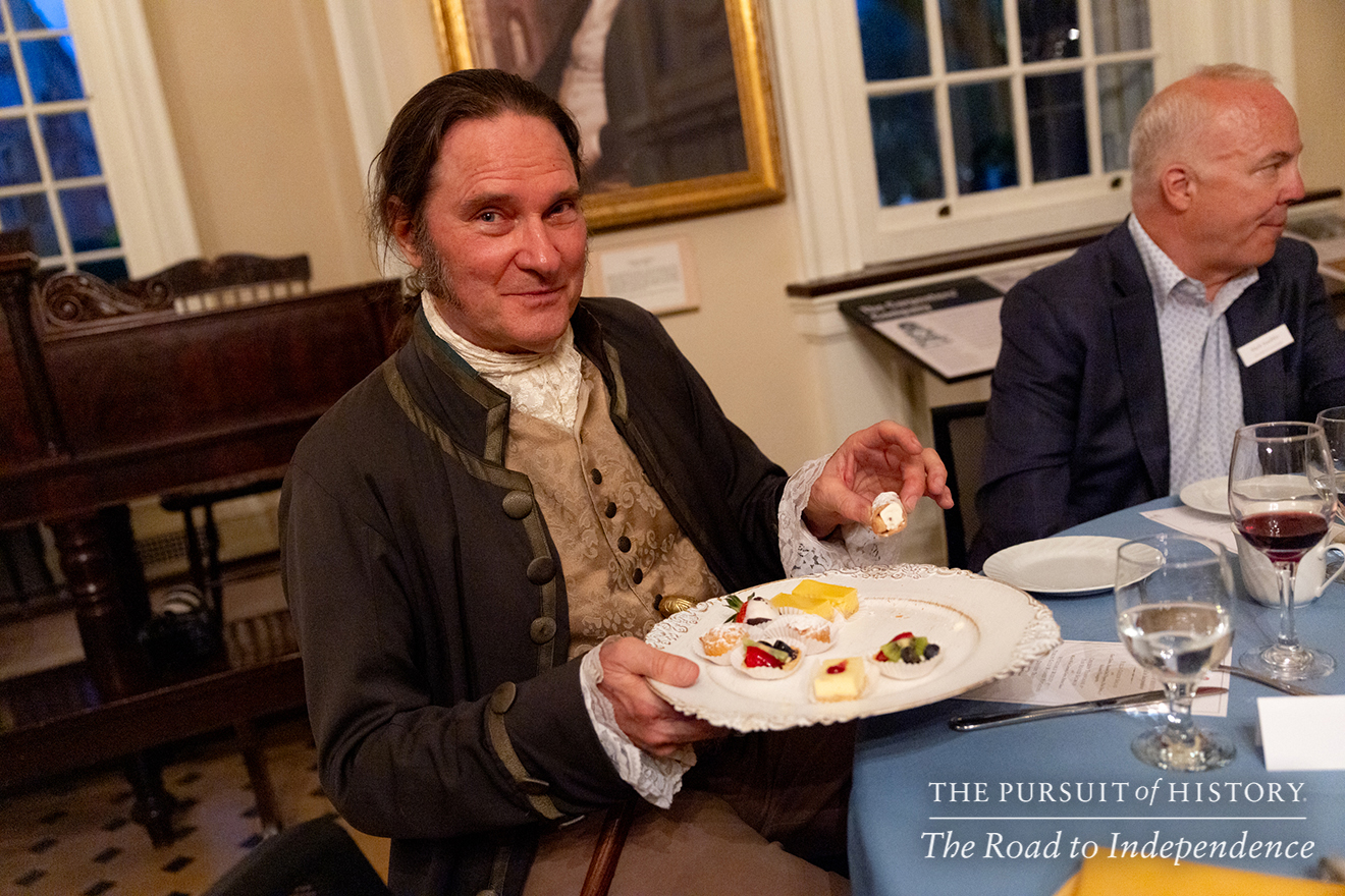 Dinner with the Founders at Carpenters’ Hall; The Pursuit of History—The Road to Independence, Spring 2026 (photo by Joe Tacynec)-500