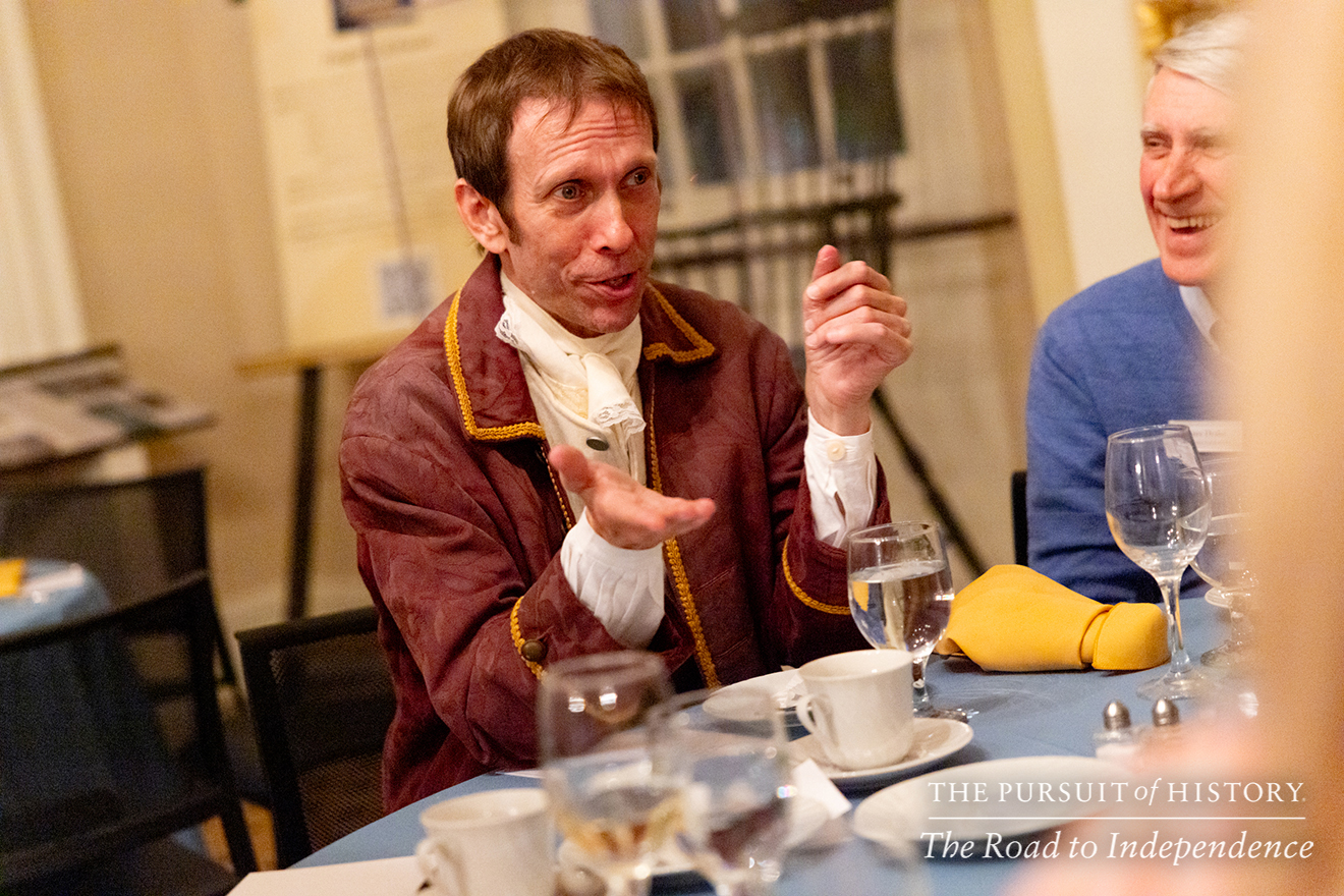 Dinner with the Founders at Carpenters’ Hall; The Pursuit of History—The Road to Independence, Spring 2026 (photo by Joe Tacynec)-501