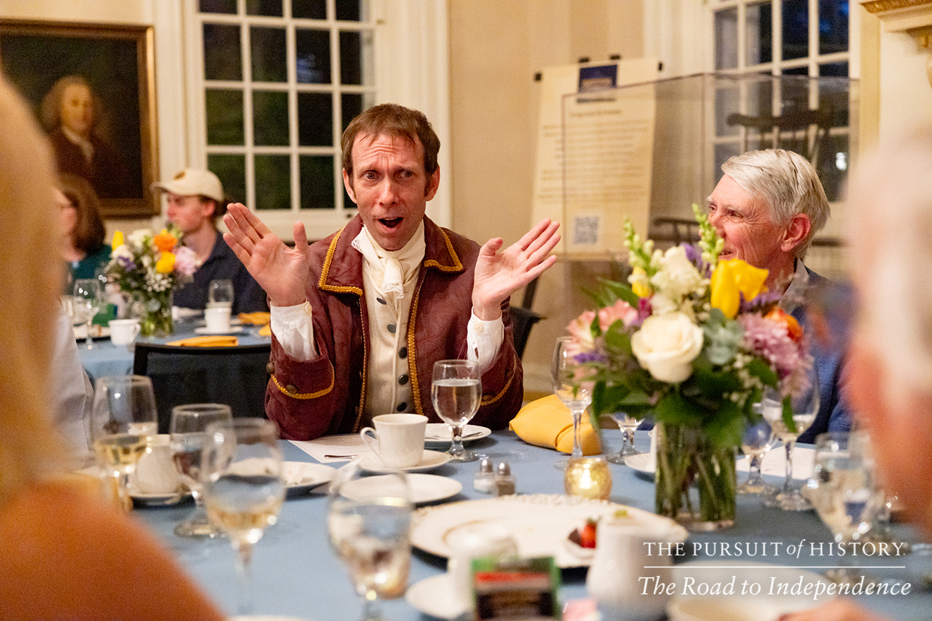 Dinner with the Founders at Carpenters’ Hall; The Pursuit of History—The Road to Independence, Spring 2026 (photo by Joe Tacynec)-505